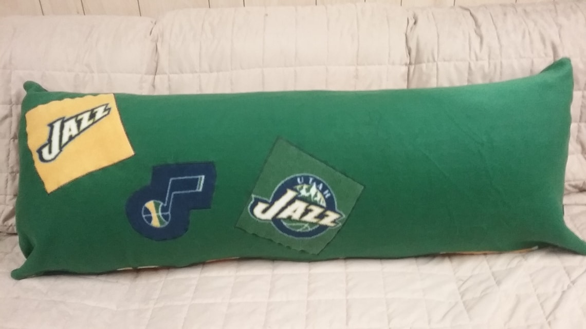 Utah Jazz Fleece Body Pillow Cover Etsy