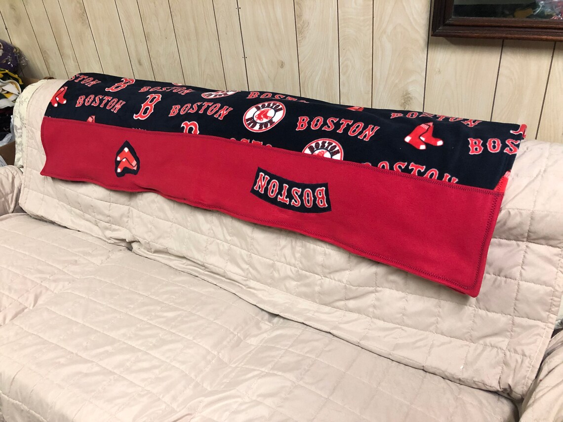 Boston Red Sox Fleece Lap/stadium Blanket Etsy