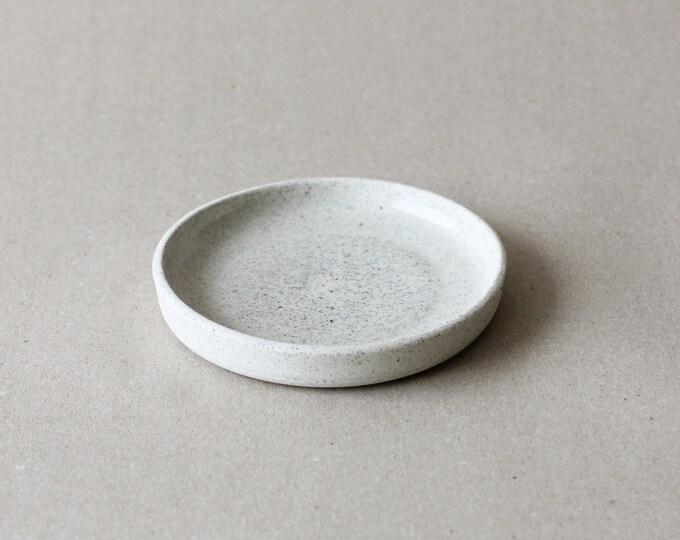Small Speckled Ceramic Plate Etsy