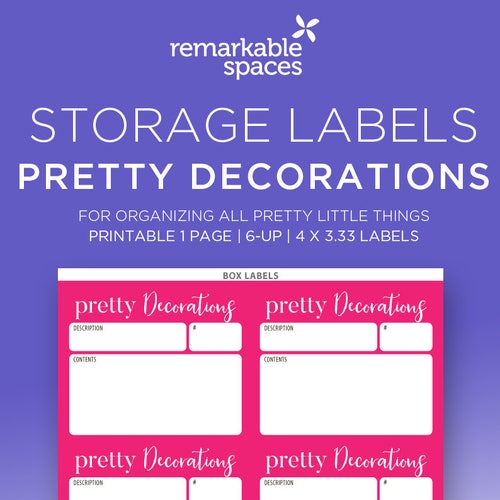 Printable Blank Labels for Organizing Editable Kitchen Pantry Etsy UK