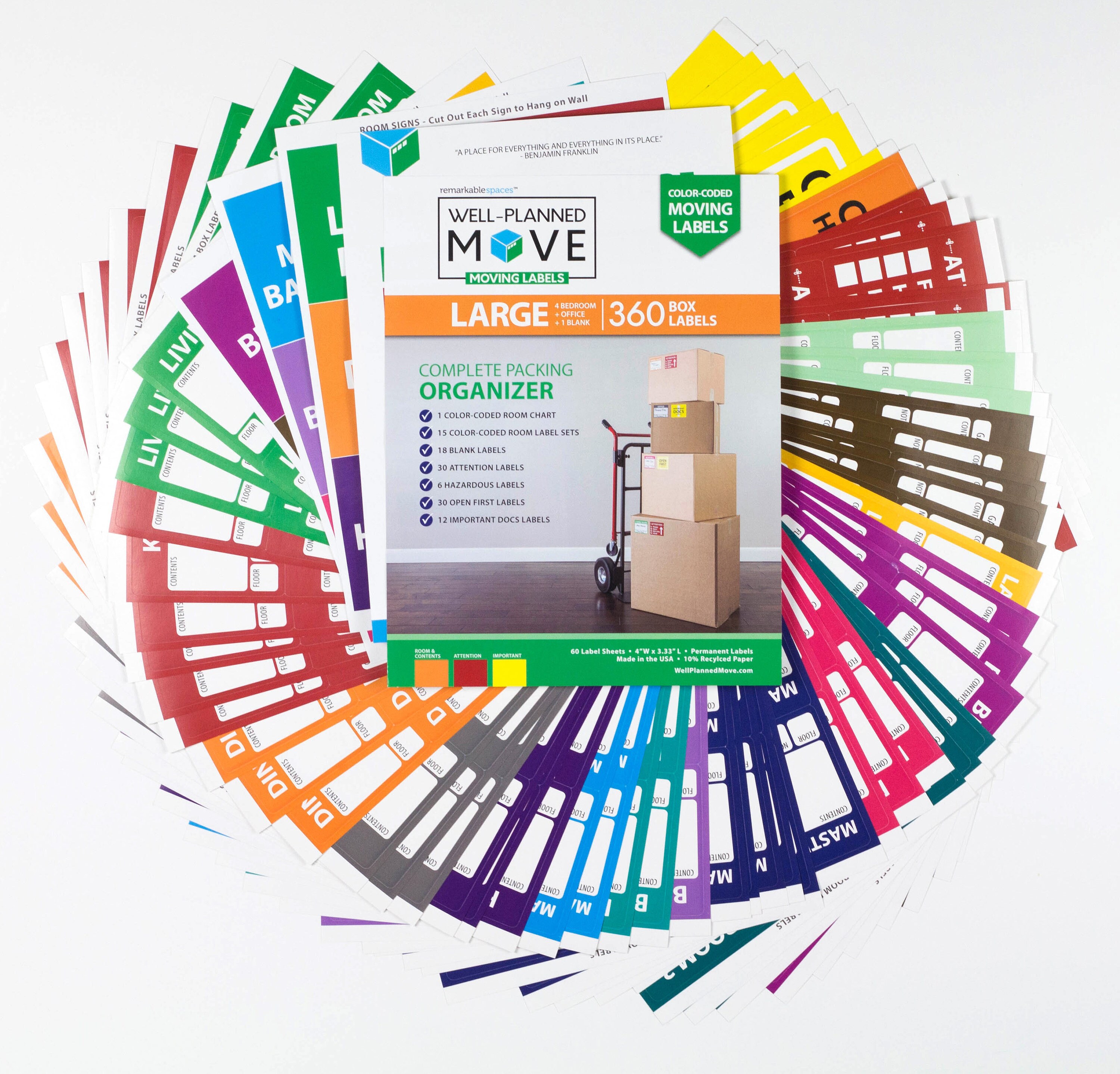 Moving Labels Color-Coded Moving Labels Complete Packing | Etsy