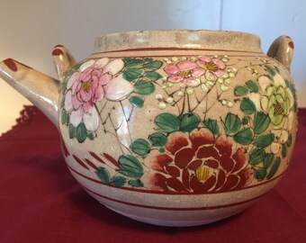 Flowered Ceramic Teapot