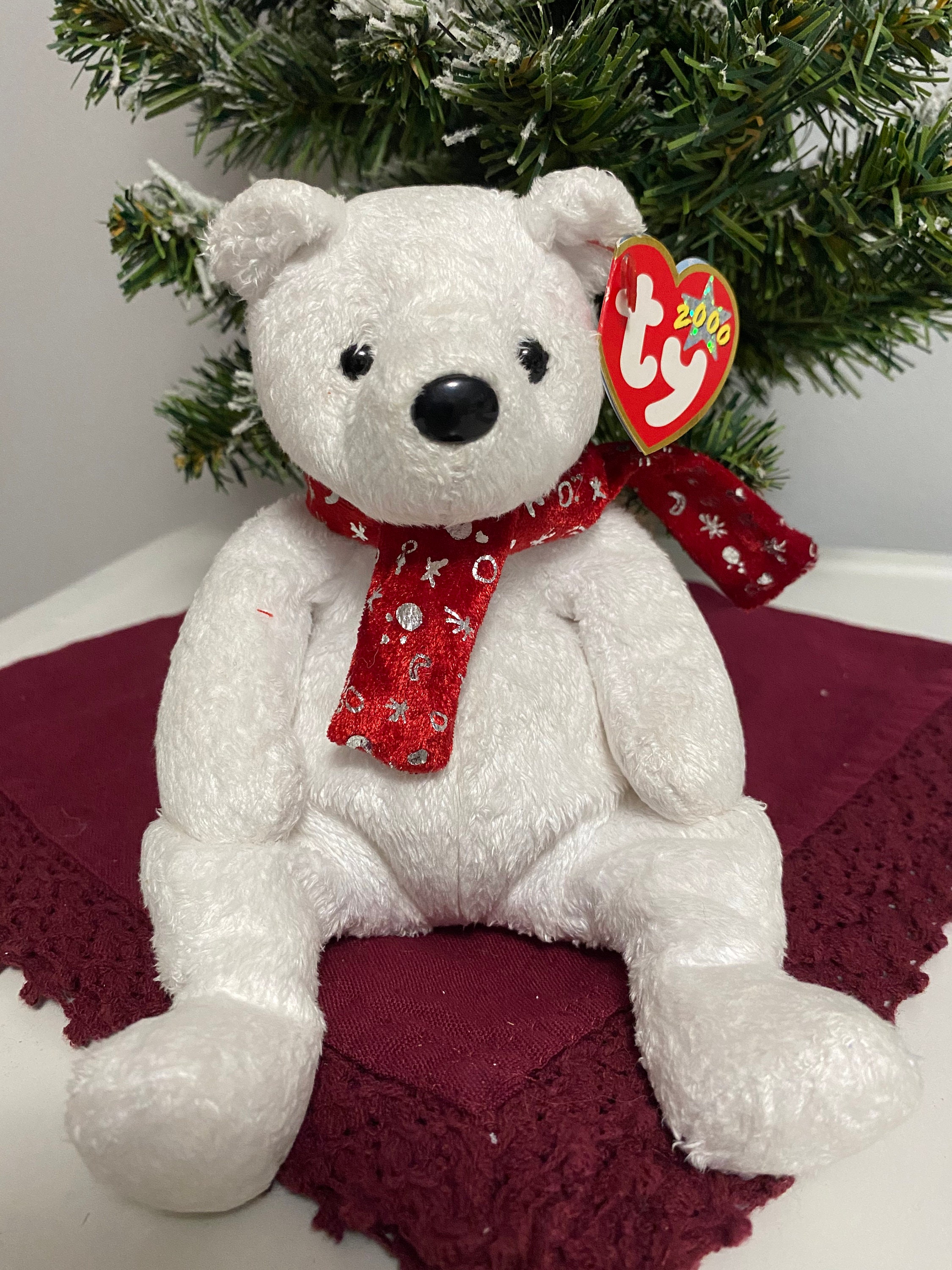 Ty Beanie Baby 2000 Holiday Teddy - Etsy UK