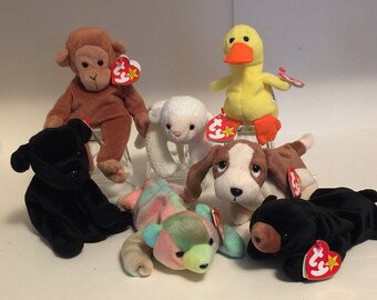 ty Beanie Babies Group of 7