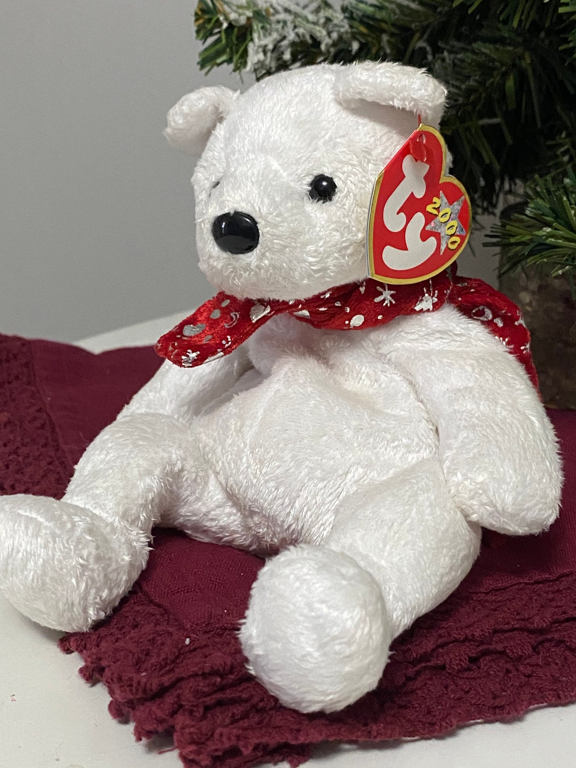 Ty Beanie Baby 2000 Holiday Teddy Etsy UK