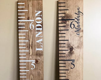 Wood Ruler Large | Vintage Growth Chart | Oversized Ruler | Wooden Growth Chart | Growth Ruler | Baby Shower Gift | Nursery Growth Chart