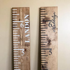 Vintage Growth Chart Wood Ruler Large Growth Chart Etsy