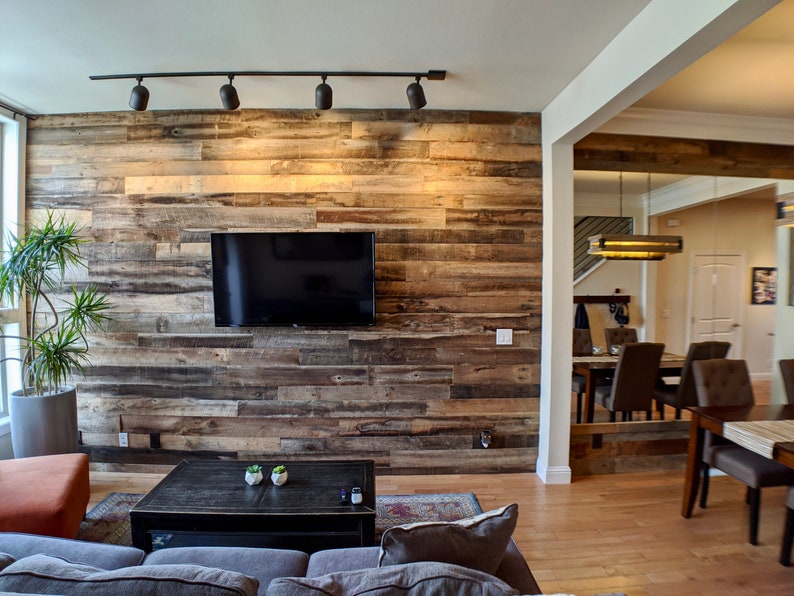 Sale Ultra Thin Rustic Brown Barn Siding Etsy