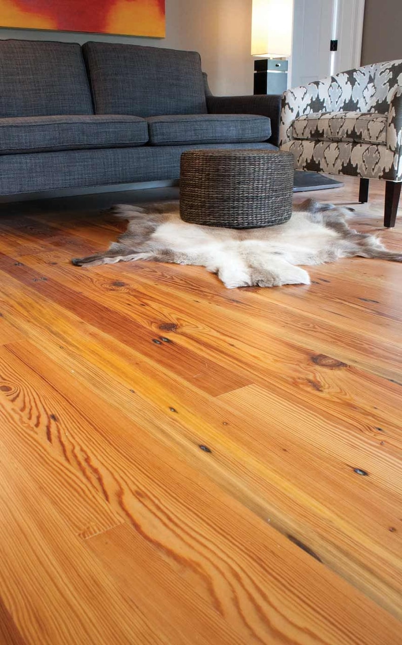 Reclaimed Heart Pine Flooring Etsy