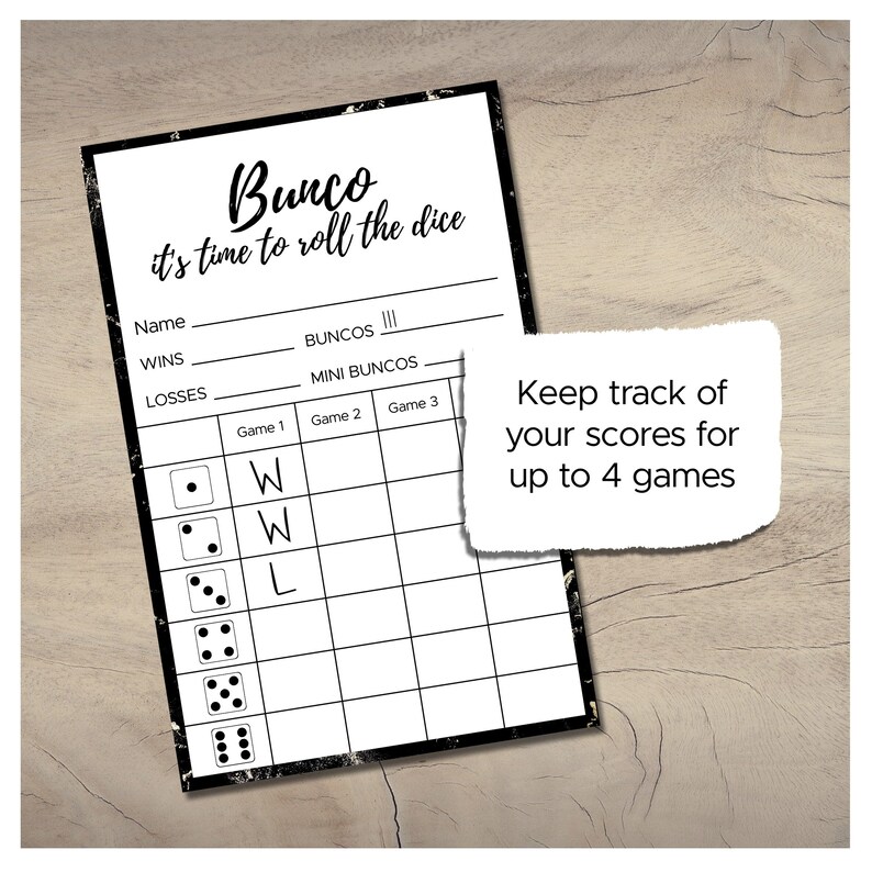 Printable Bunco Set - Etsy