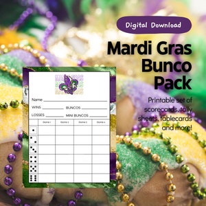 Mardi Gras Bunco Set