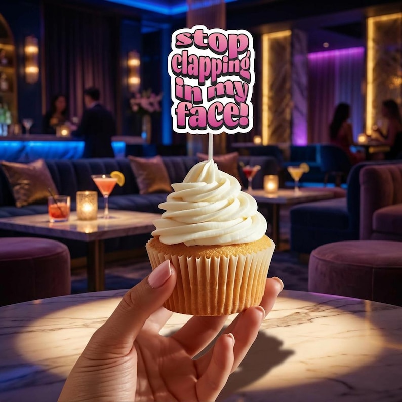 Selecciones para fiestas de Vanderpump Rules, adornos para cupcakes Bravo, fiesta de despedida de soltera y noche de chicas imagen 2