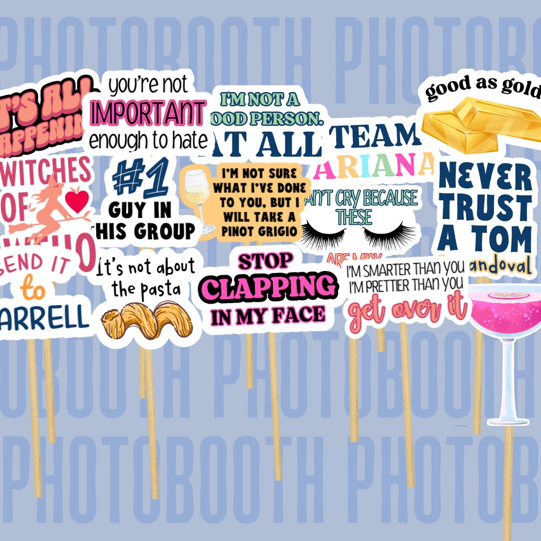 Pump Rules Photo Booth Props Etsy