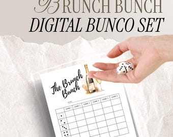 Set de Brunch Bunch Bunco imprimible