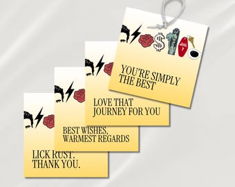Schitts Creek Gift Tags Rose Family Party Favor Tags Girls Night Bachelorette Favors