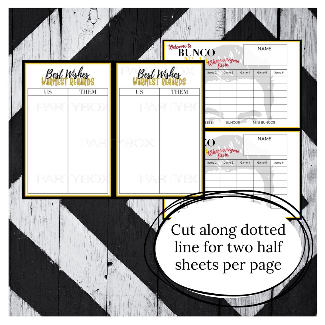 Schitt's Creek Printable Bunco Score Set - Etsy
