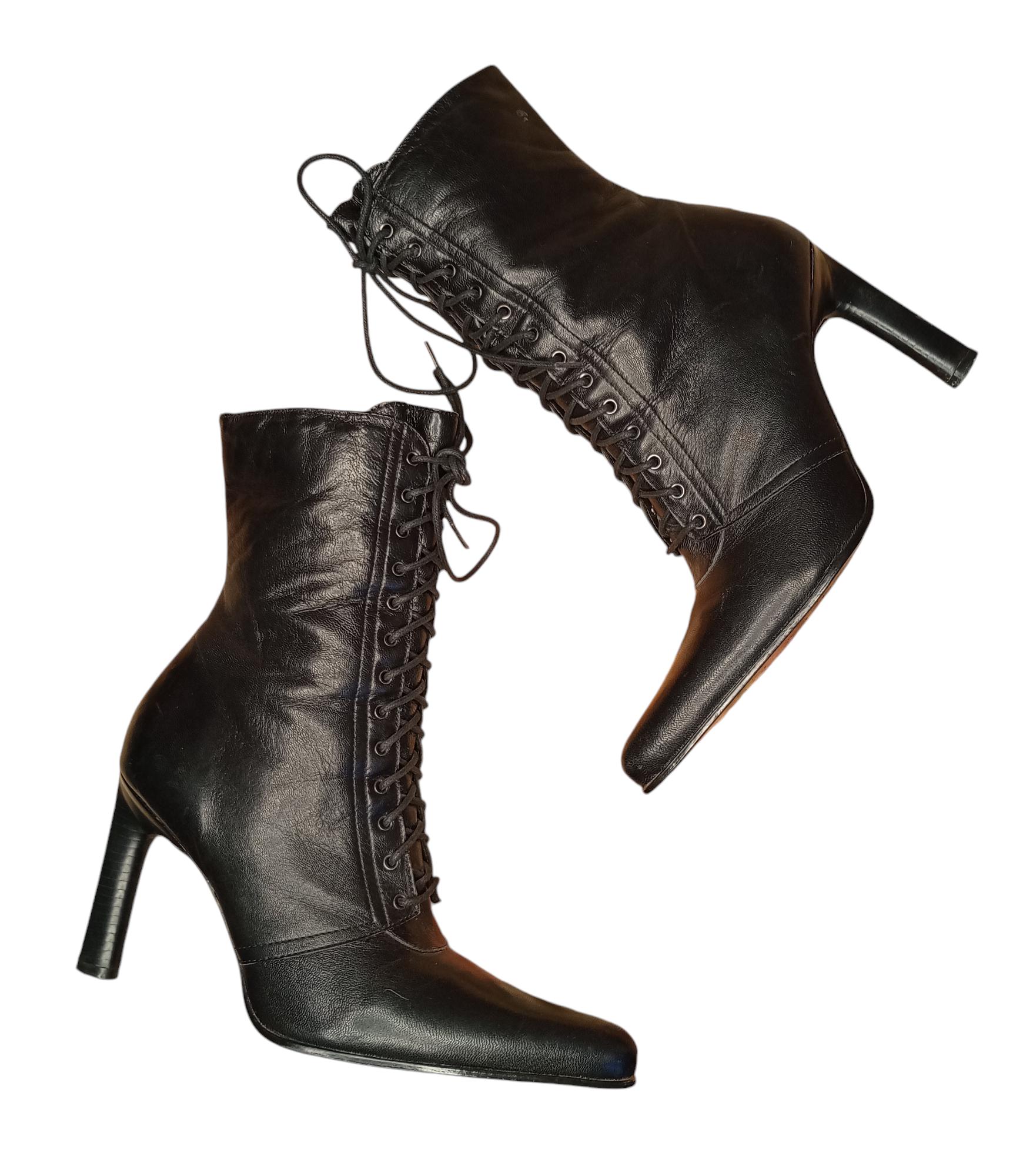 Cheap Stiletto Heels High Heel Ankle Boots Lace Up Sparkly