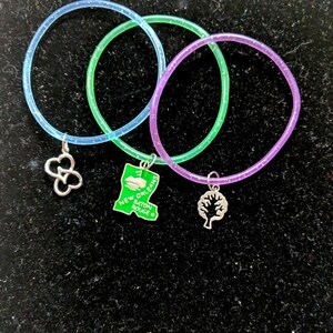 Good Vibes Glitter Jelly Bracelets for Adults, Teens and Children MapHeartsTreeofLife