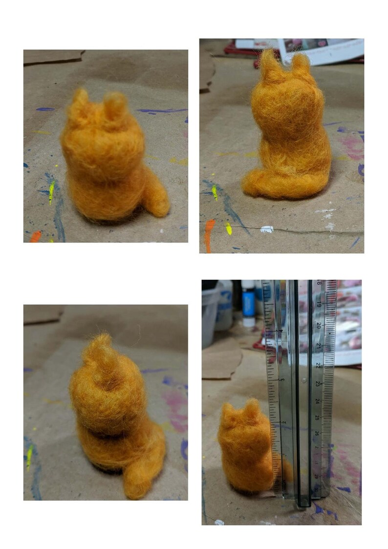 Felt Friends Orange Felt Cat