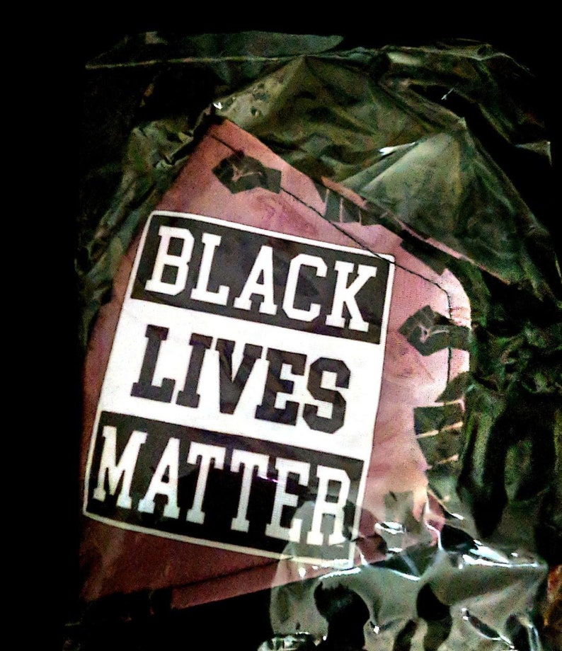 Black Lives Matter/Black Power Cloth Face Masks Purple