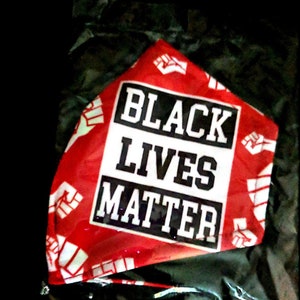 Black Lives Matter/Black Power Cloth Face Masks Red