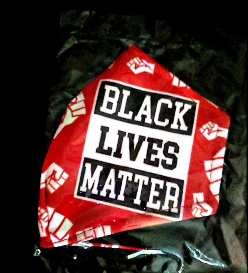 Black Lives Matter/Black Power Cloth Face Masks Red