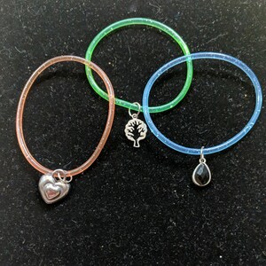 Good Vibes Glitter Jelly Bracelets for Adults, Teens and Children HeartOnxyTreeofLife