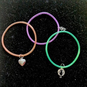 Good Vibes Glitter Jelly Bracelets for Adults, Teens and Children BFFHeartTreeofLife