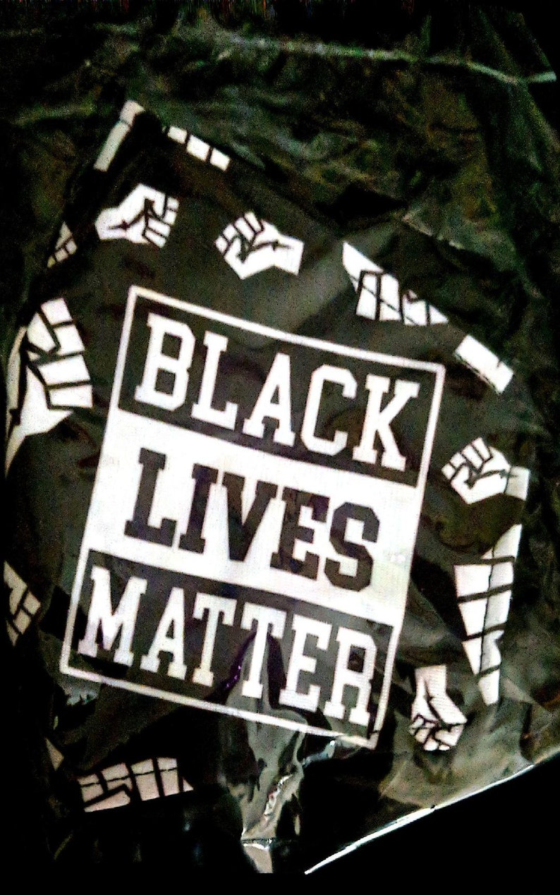 Black Lives Matter/Black Power Cloth Face Masks Black