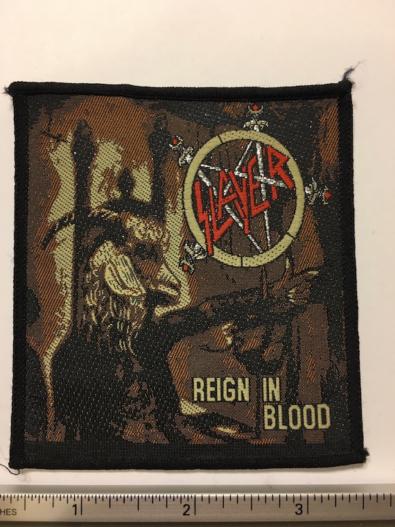 Slayer Reign In Blood Dead Stock vintage patch Car