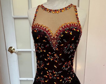 Custom Beaded Figure Skating Dress brad Griffies Dress Etsy