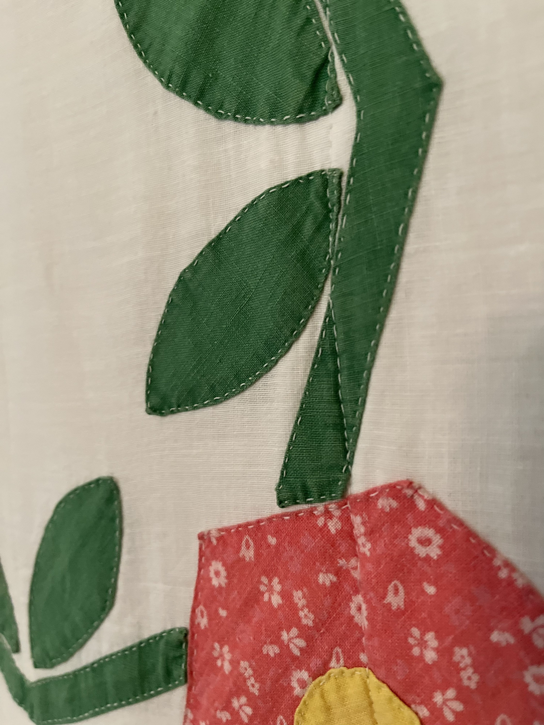 Vintage Quilt/ Single Bed Quilt Coverlet/hand Appliqued Etsy