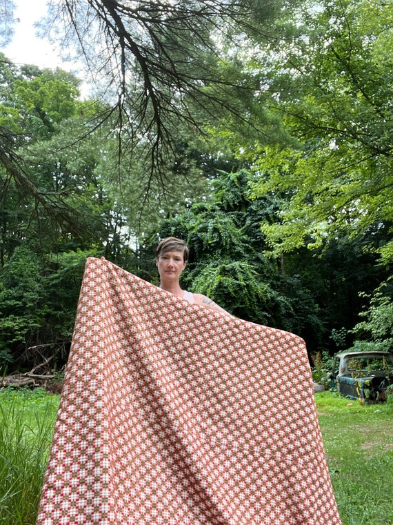 antique overshot coverlet factory