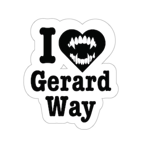 I heart Gerard Way My Chemical Romance Sticker