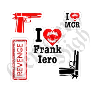 Frank Iero, I Heart My Chemical Romance, Revenge Sticker Sheet