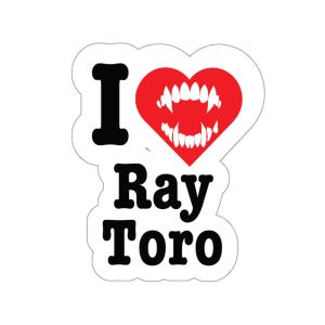I heart Ray Toro My Chemical Romance Sticker, Three Cheers For Sweet Revenge