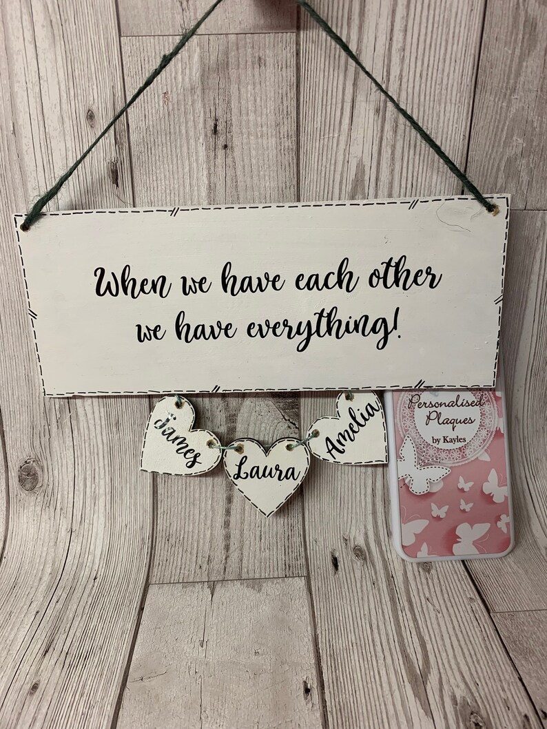 Personalised Family Quote Wall Hanging Family Wall Hanging Etsy