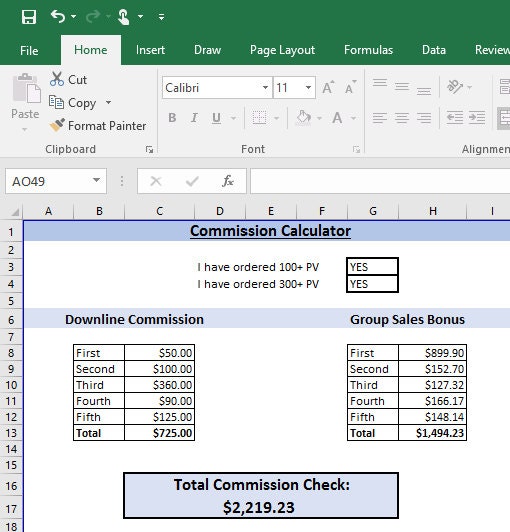 lip business commission calculator etsy