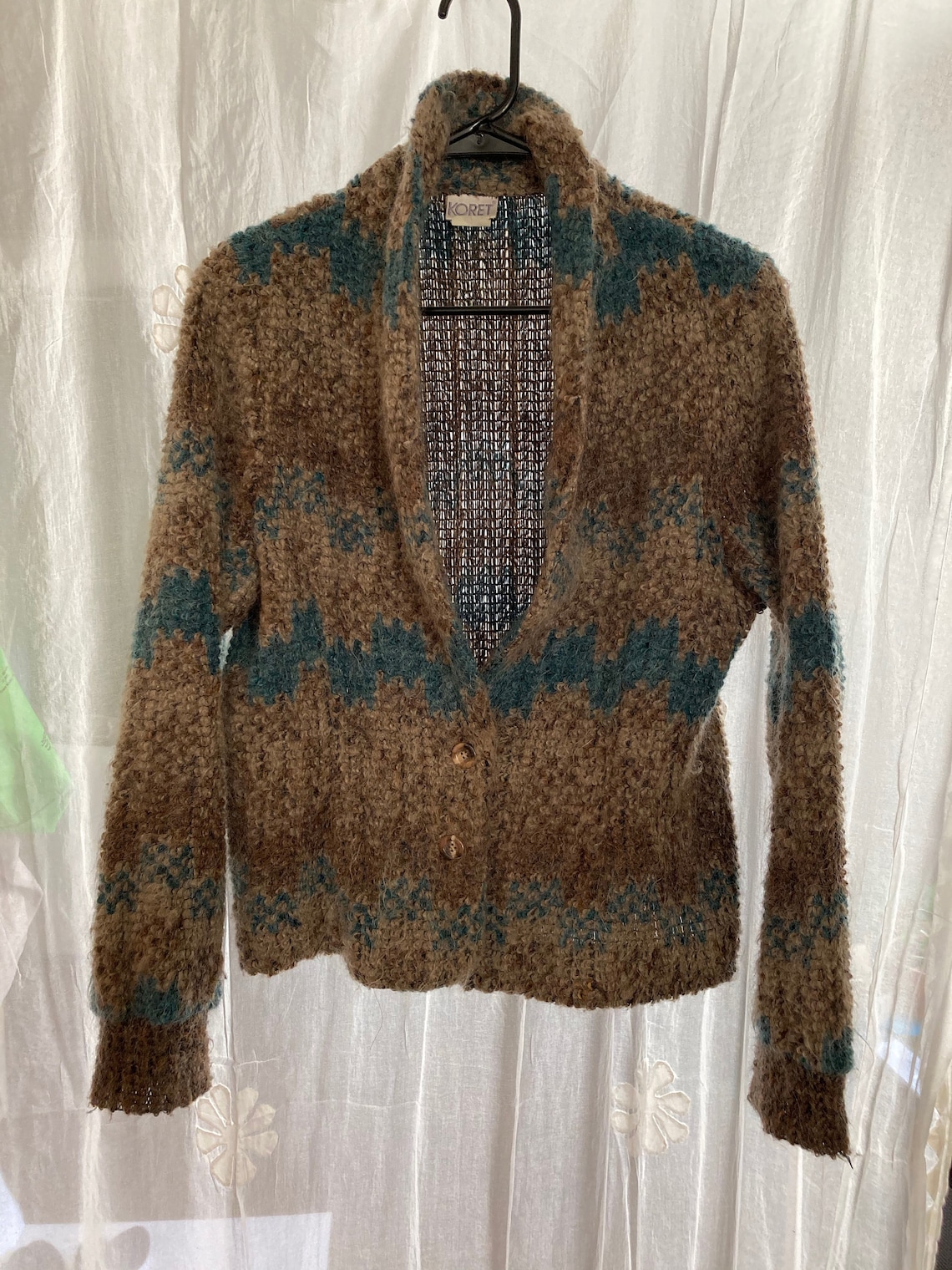 Mohair Buttoned Cardigan Koret Women's Size 12 | Etsy