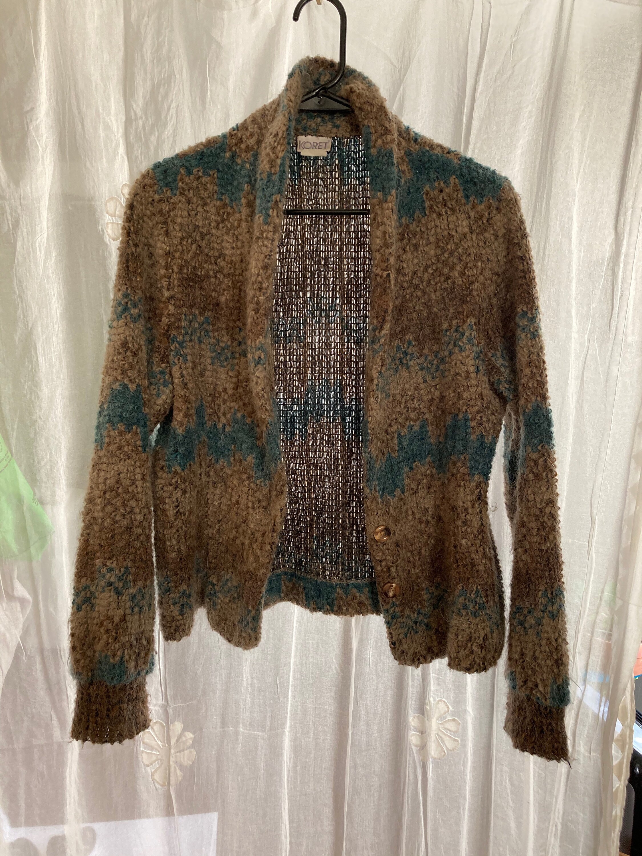 Mohair Buttoned Cardigan Koret Women's Size 12 | Etsy