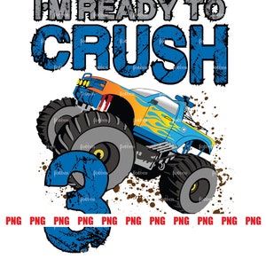 Truck Png, Monster Truck, Monster Truck Birthday, Truck Sublimation, Truck Birthday Shirt, 3rd Birthday, Boy Birthday Png