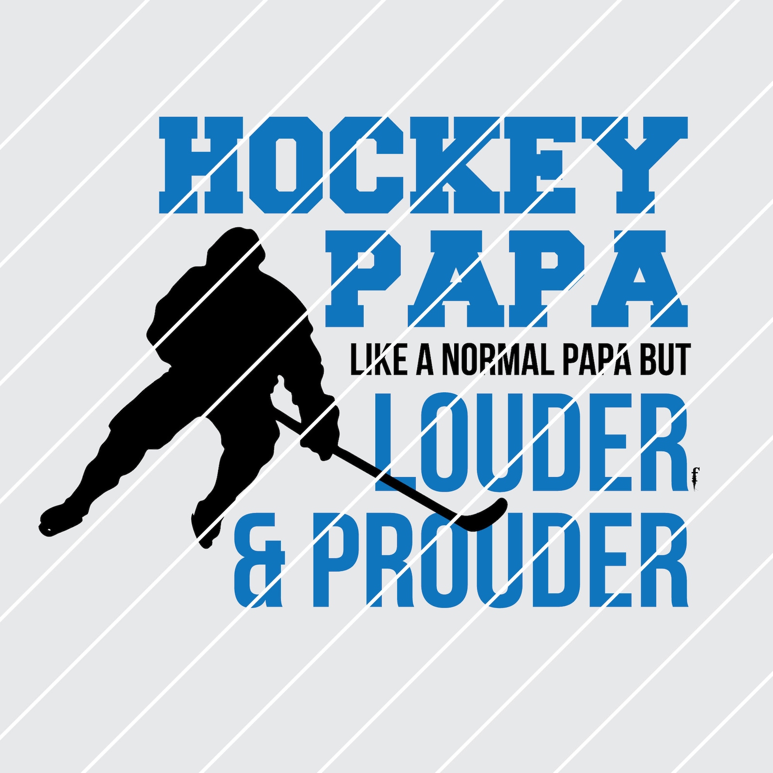 Hockey Papa SVG DFX Cut File Etsy