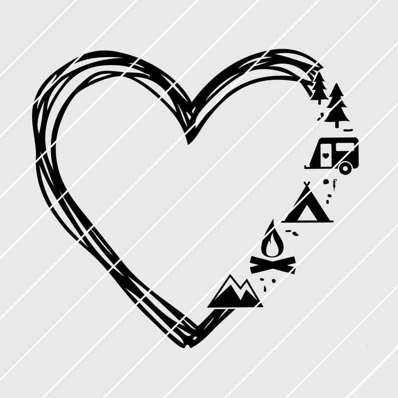 Free Free 146 Camping Heart Svg SVG PNG EPS DXF File