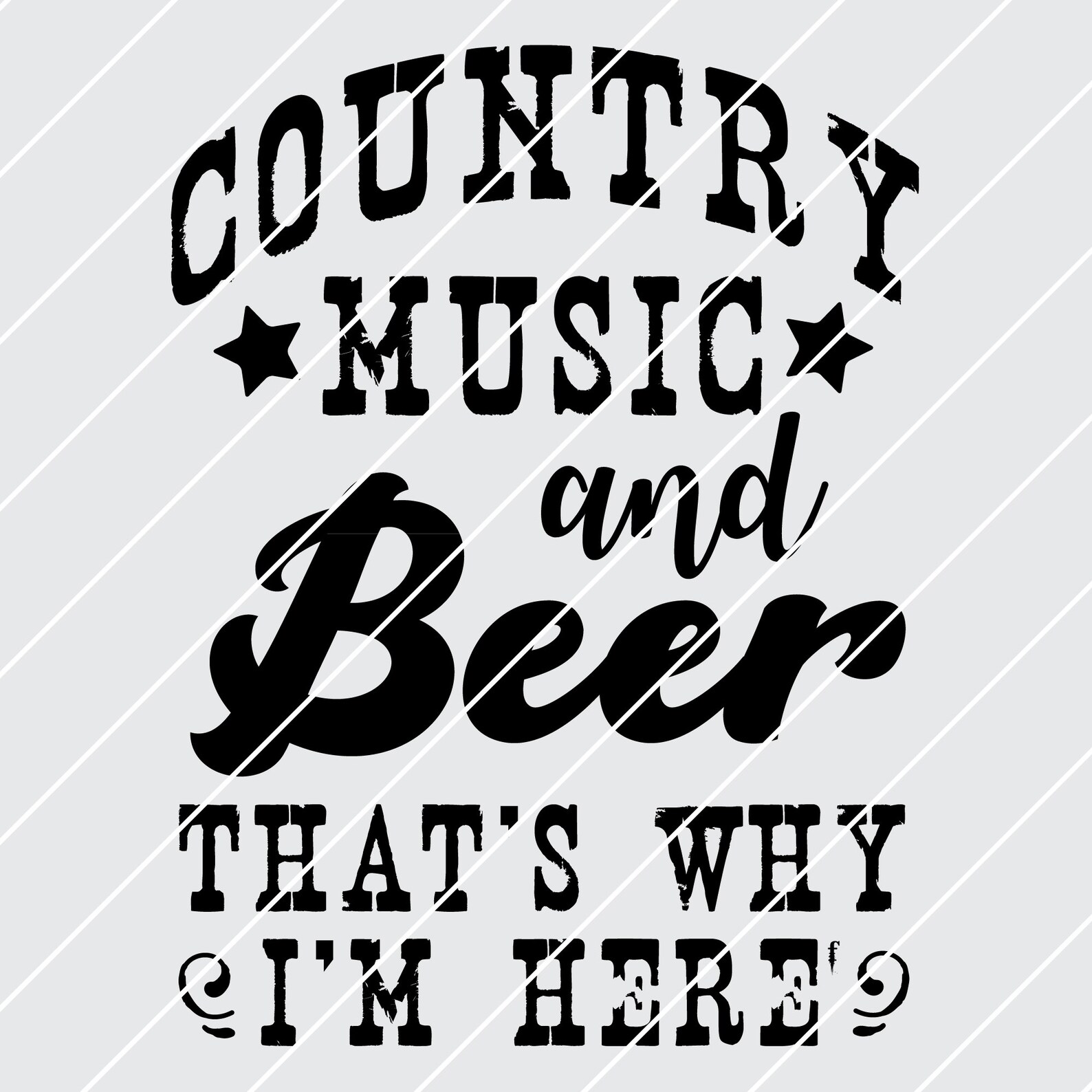 Country Music and Beer SVG DFX Cut File Etsy