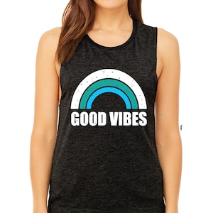 Good Vibes Rainbow SVG DFX PNG