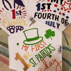 Baby First Holiday Bibs