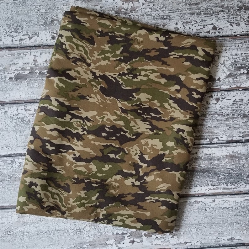 Camo Fabric Cotton Camo Fabric hunting Fabric Camouflage Etsy