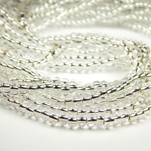 20 Inch Strand - 6/0 Czech Glass Seed Beads - Silver Lined Crystal - Glass Seed Beads - Jewelry Supplies - Jewelry Making