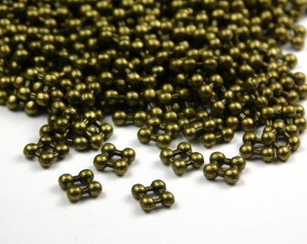 50 Pcs - 5x2mm Antique Bronze Squared Daisy Spacer Beads - Daisy Spacers - Metal Spacer Beads - Spacers - Jewelry Supplies