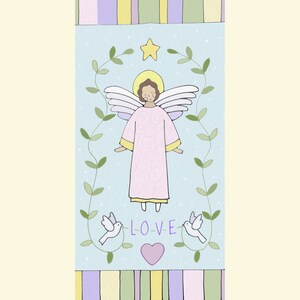 Angel&#39;s Love rug hooking pattern